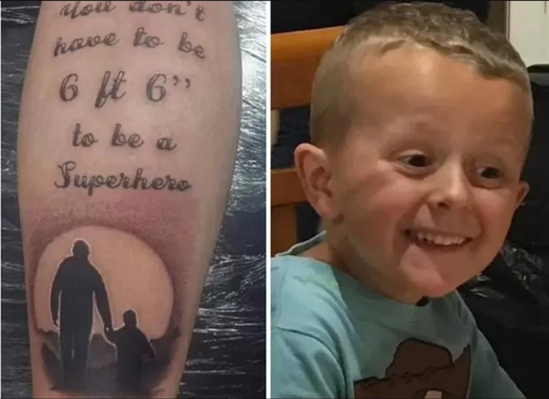 Maratonista faz tatuagem com cinzas após perder o filho para o câncer