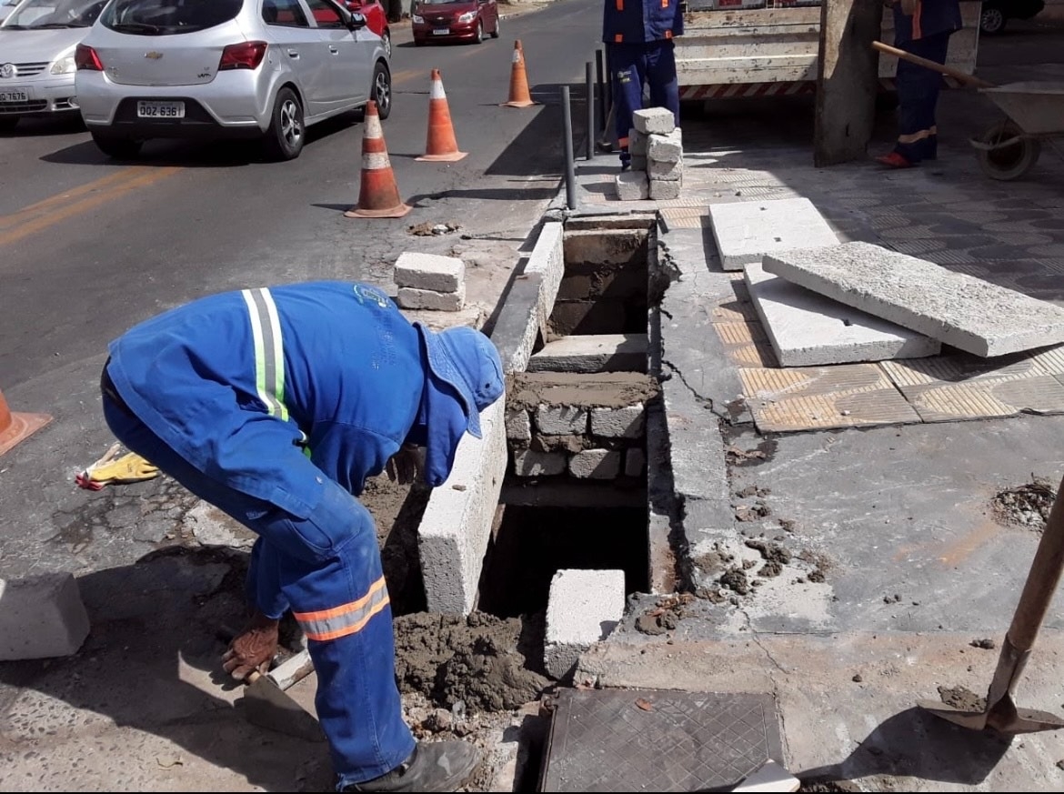 Prefeitura realiza obras de drenagem, galerias de águas pluviais e contenção de erosão