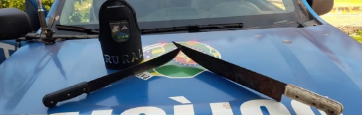 Suspeito é preso após tentar matar homem com facão