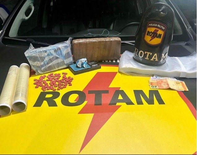 Polícia apreende ecstasy e skank no setor Pedro Ludovico