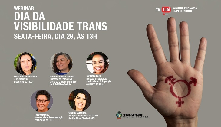 TJGO promove live para discutir visibilidade trans