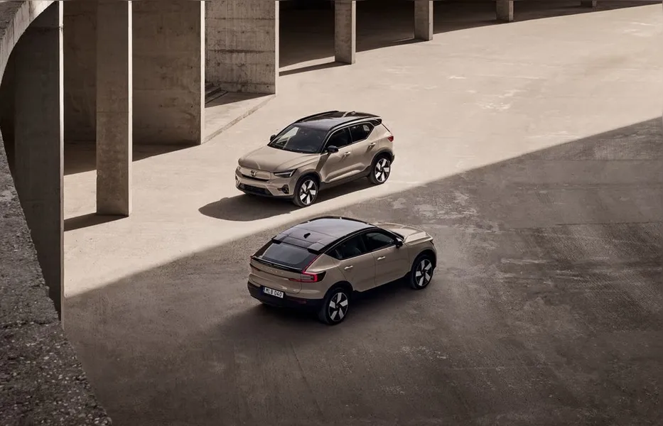 Volvo C40 e XC40 trocam de nome e passam a se chamar EC40 e EX40