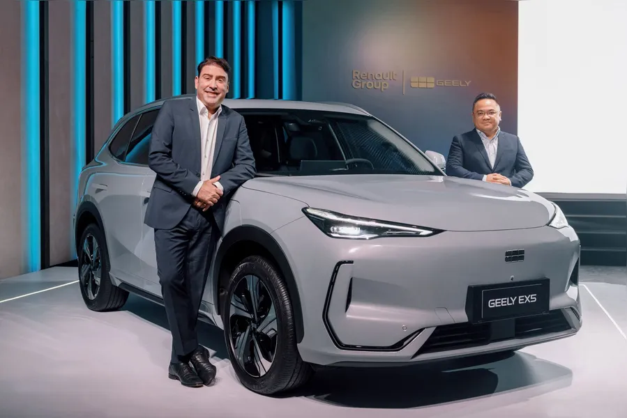Geely retorna ao Brasil em parceria com a Renault e anuncia o SUV elétrico EX5 para julho
