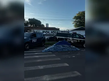 Imagem ilustrativa da imagem PRF apreende mais de meia tonelada de maconha em van com nota fiscal de móveis