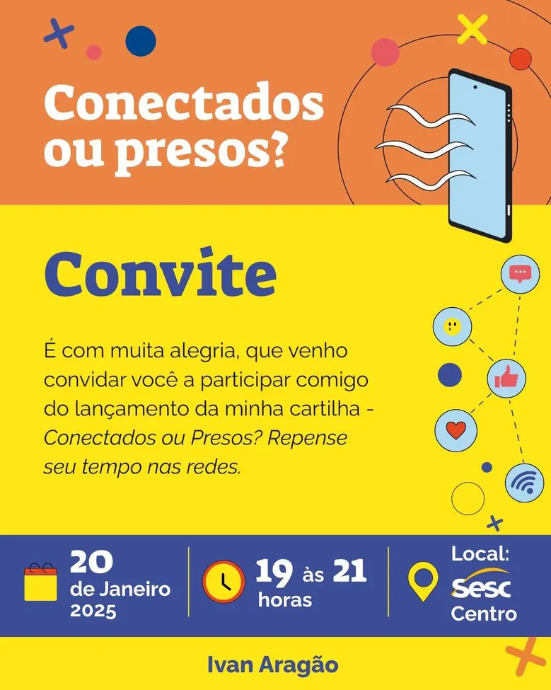 
		Ivanildo Aragão lança cartilha sobre o uso consciente da tecnologia nas escolas