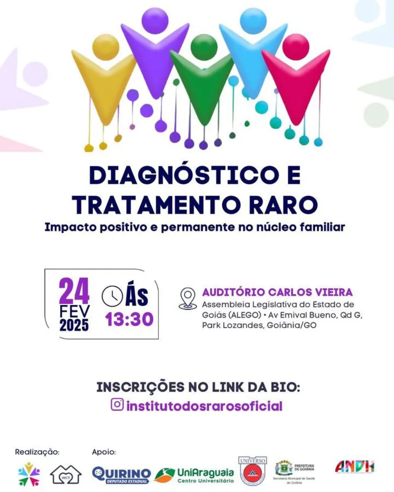 Instituto dos Raros promove Workshop sobre Diagnóstico e Tratamento de Doenças Raras em Goiânia