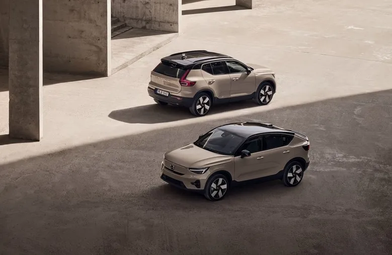 Volvo C40 e XC40 trocam de nome e passam a se chamar EC40 e EX40