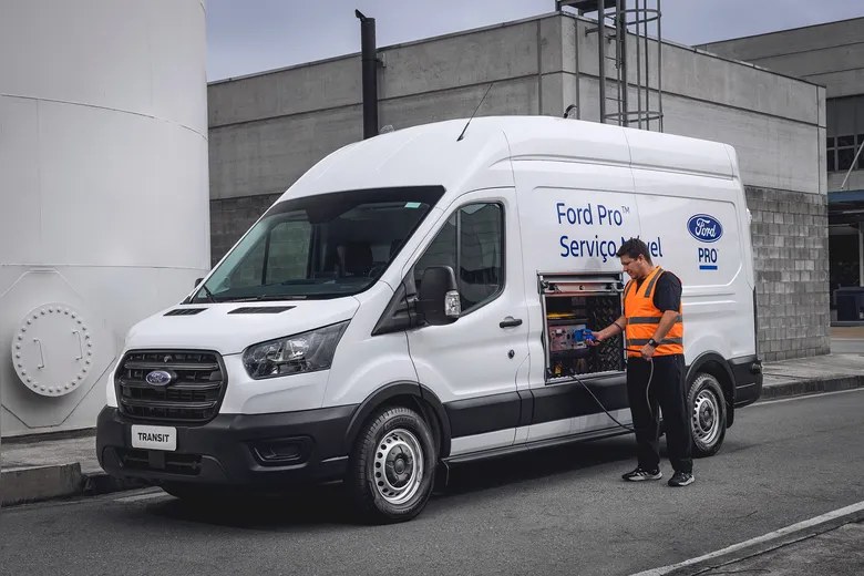 
		Ford Pro vai até o cliente para dar atendimento com Serviço Móvel da Ford