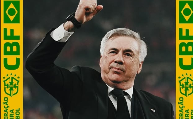CBF anuncia Carlo Ancelotti como novo treinador da Seleção Brasileira