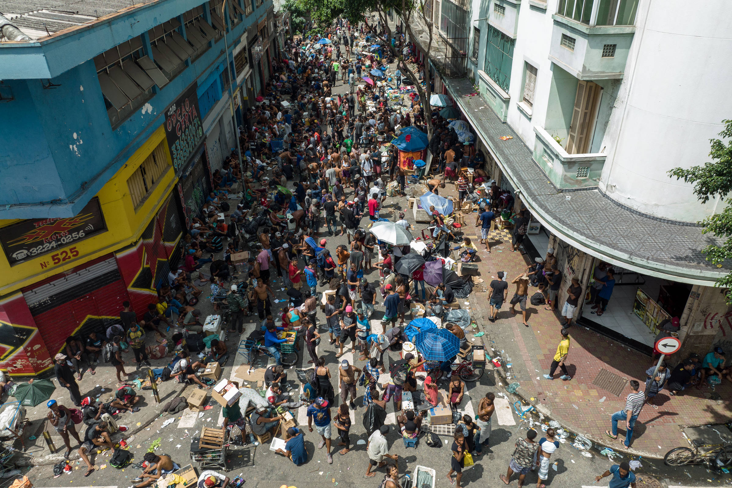 Cracolândia registra 39 crimes por dia: furtos e roubos disparam em SP