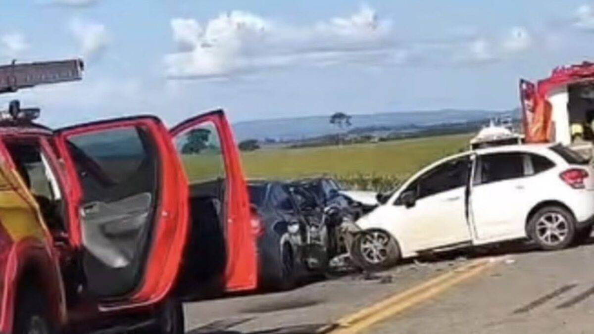 Colisão entre Civic e Citroën mata criança de dois anos e homem na GO-147