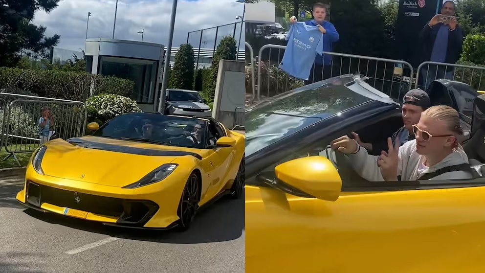 Haaland impressiona com nova Ferrari de R$ 2,6 milhões