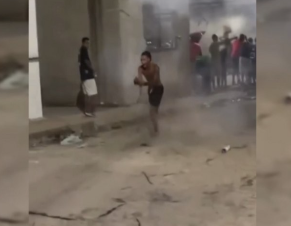 Explosão de 'busca-pé' deixa jovem sem mão durante festa junina no interior