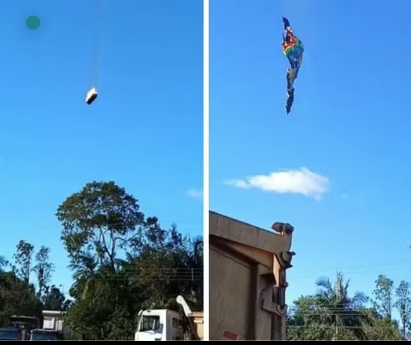 Balão caí em Santa Catarina e deixa oito mortos e vários feridos