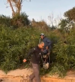 Bombeiro de folga salva piloto de parapente após queda em mata no rio Araguaia