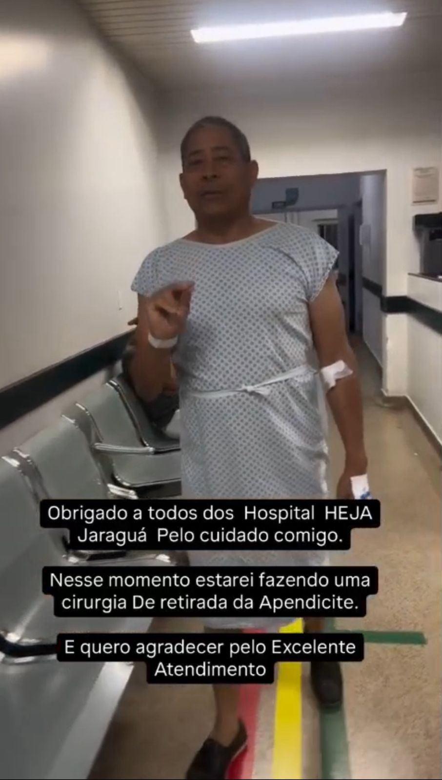 Melhor hospital do Vale do São Patrício, diz paciente atendido no Heja