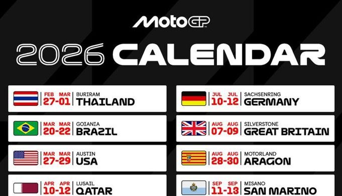 Brasil volta a receber a MotoGP, e Goiânia será palco da corrida em 2026