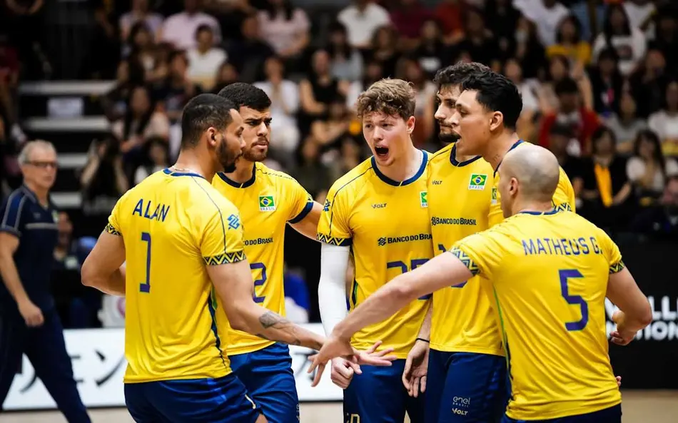 Brasil derrota Alemanha e avança às quartas de final da Liga das Nações de Vôlei
