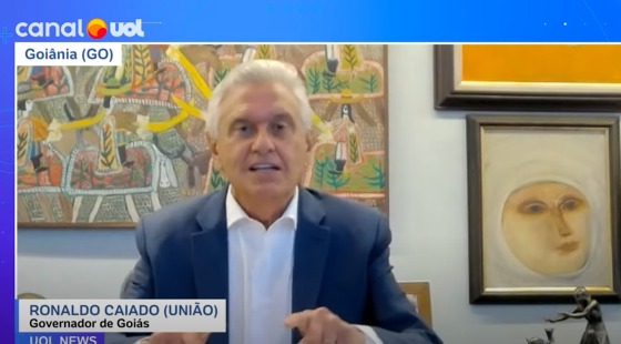 Em entrevista ao UOL, Caiado defende 'pacificação nacional' e promete, se eleito, anistia a Bolsonaro e aos condenados de 08/01