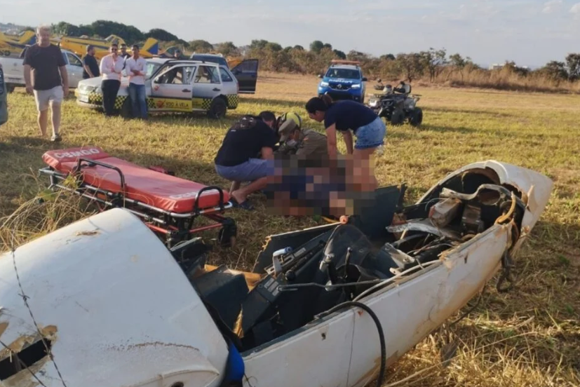 Colisão com árvore danifica planador e deixa piloto machucado em Formosa