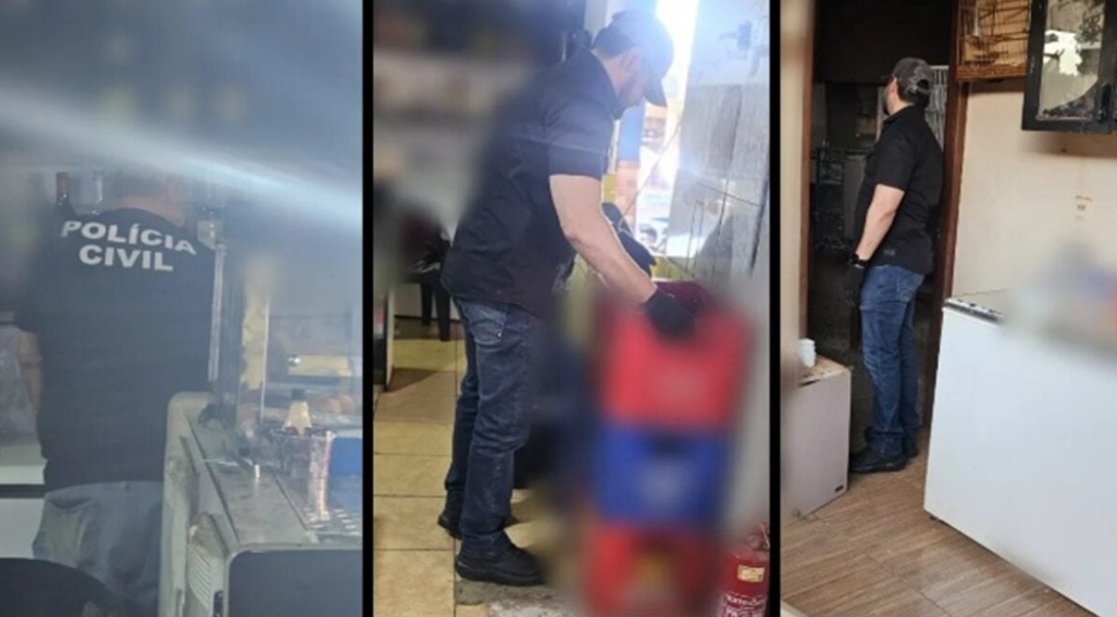 Os policiais apreenderam armas artesanais conhecidas como “trabuco”, simulacros, munições e outros materiais de interesse