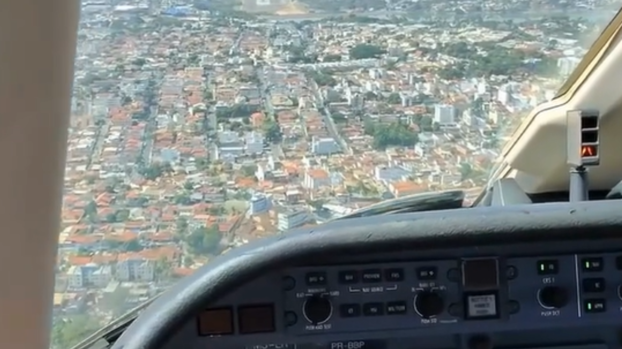 Pouso na Pampulha rende registro deslumbrante de piloto em Belo Horizonte