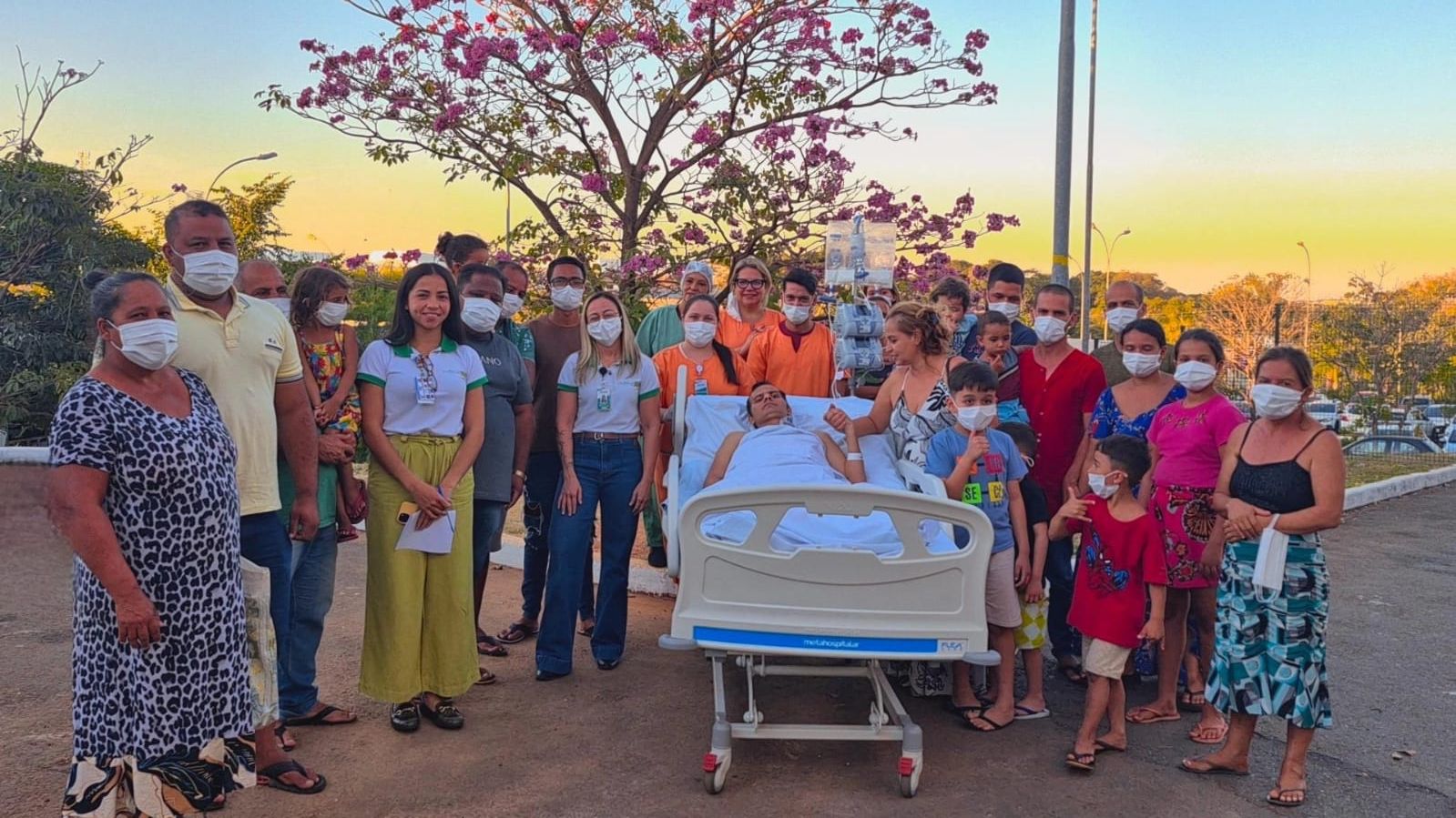 Paciente do Heapa recebe visita surpresa após 60 dias internado