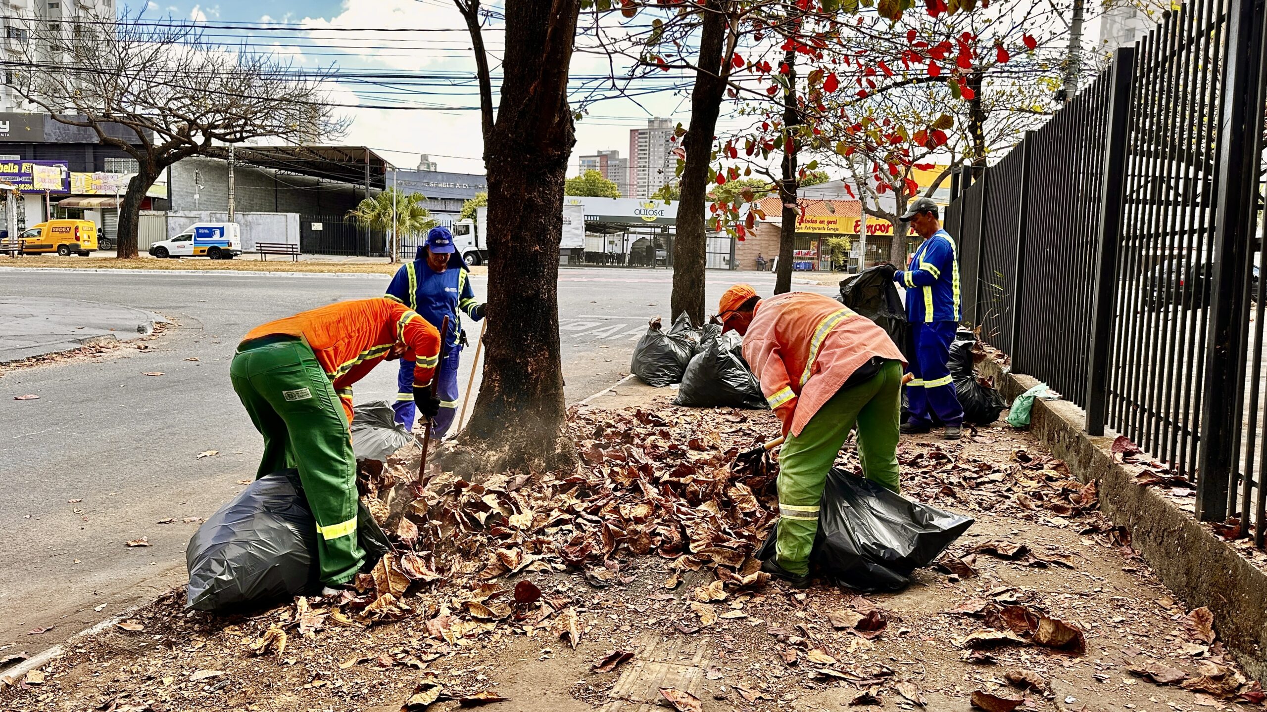 Comurg realoca 101 servidores efetivos para fortalecer a varrição urbana de Goiânia