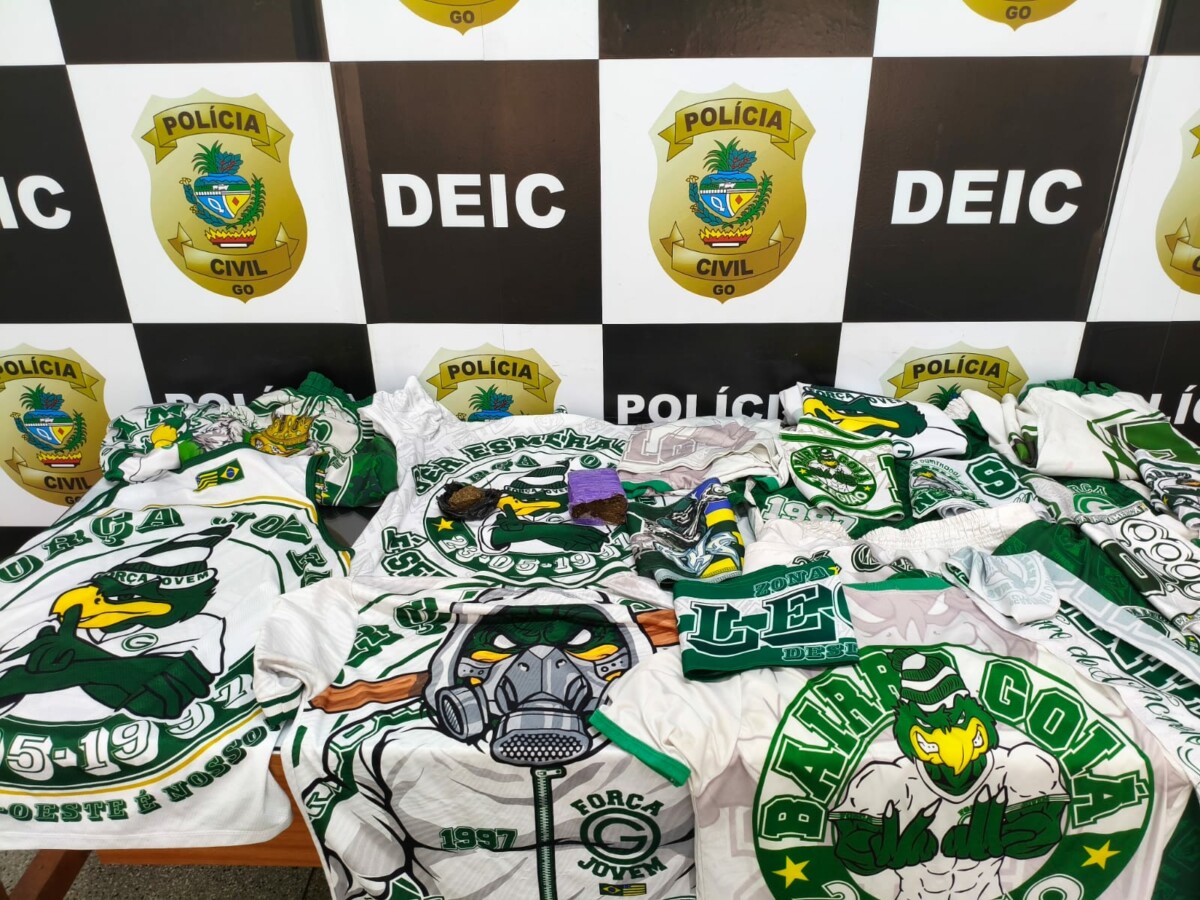 Polícia Civil prende líder de torcida organizada suspeito de tráfico de drogas em Goiânia