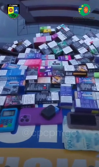 Polícia apreende grande carga de cigarros eletrônicos em Goiânia