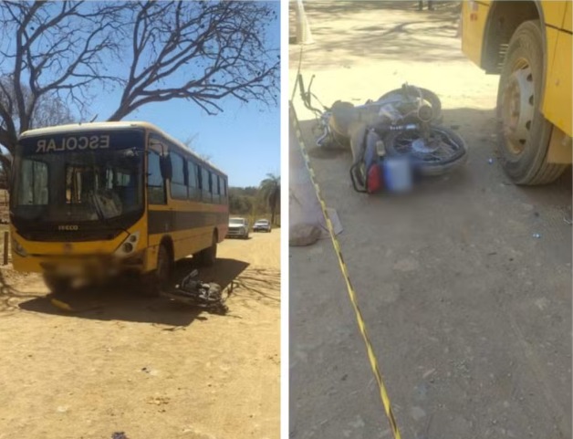 Jovem de 17 anos morre em colisão com ônibus escolar