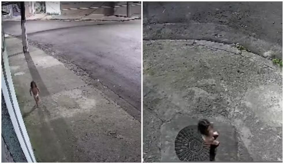 Vídeo mostra bebê sozinha na rua de madrugada enquanto mãe curtia baile funk