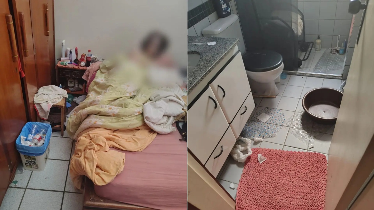 Filho que mantinha mãe em cárcere guardava gato morto em freezer