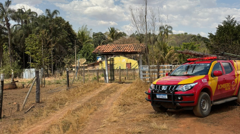 Tragédia em Silvânia: homem de 41 anos morre em incêndio na zona rural