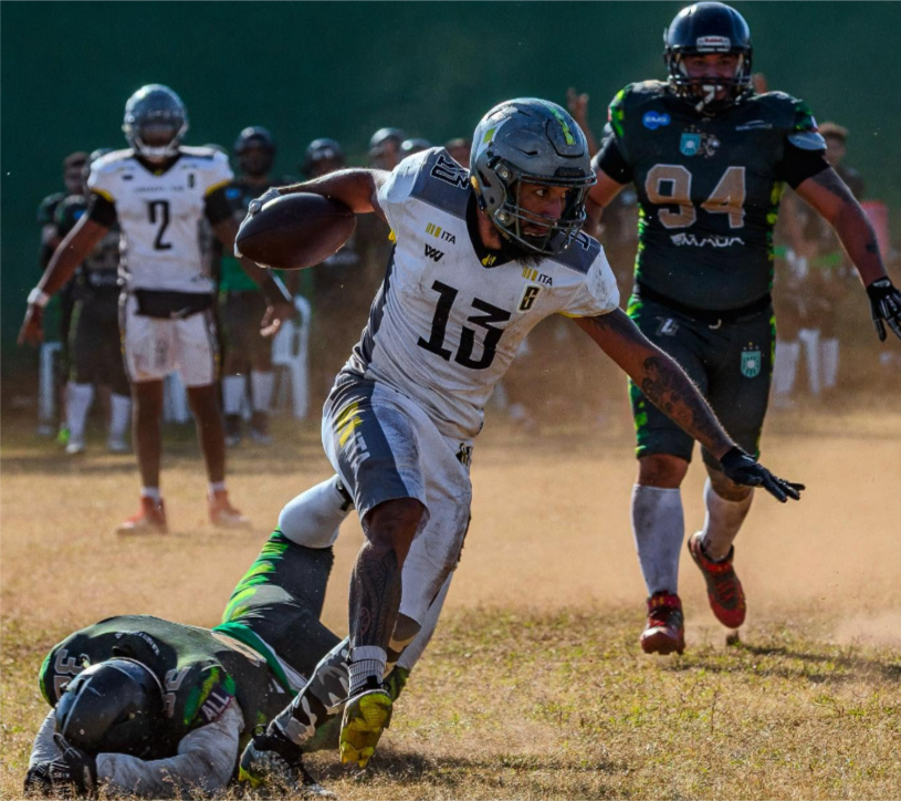 Futebol Americano entre Goianos FA e Brasília Wizards no Estádio Olimpico em Goiânia