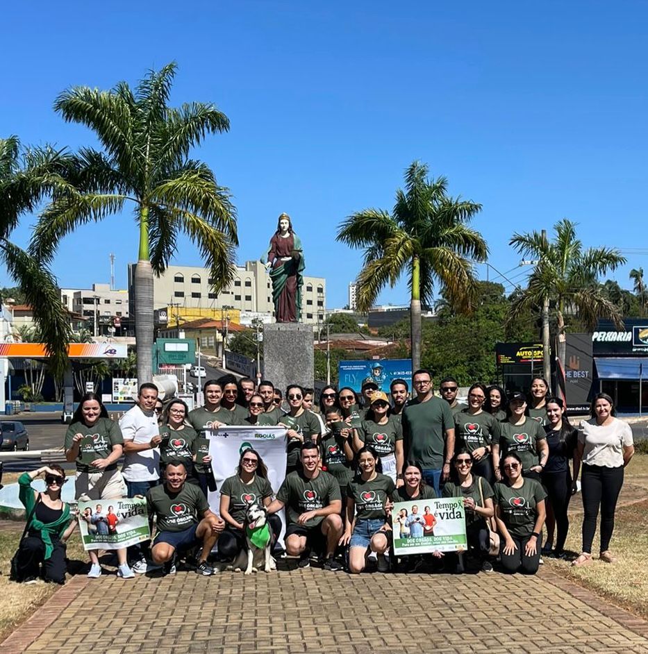Hospital  de Luziânia realiza caminhada em apoio ao Setembro Verde