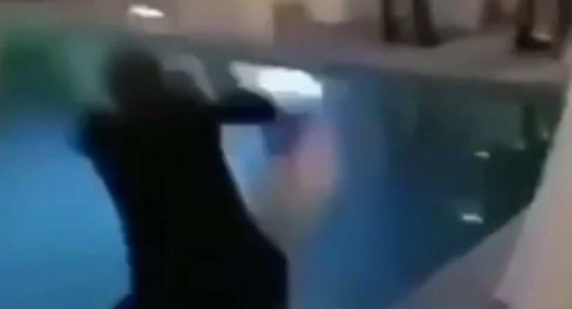 Sogra cai em piscina ao confundir água com tapete em casamento
