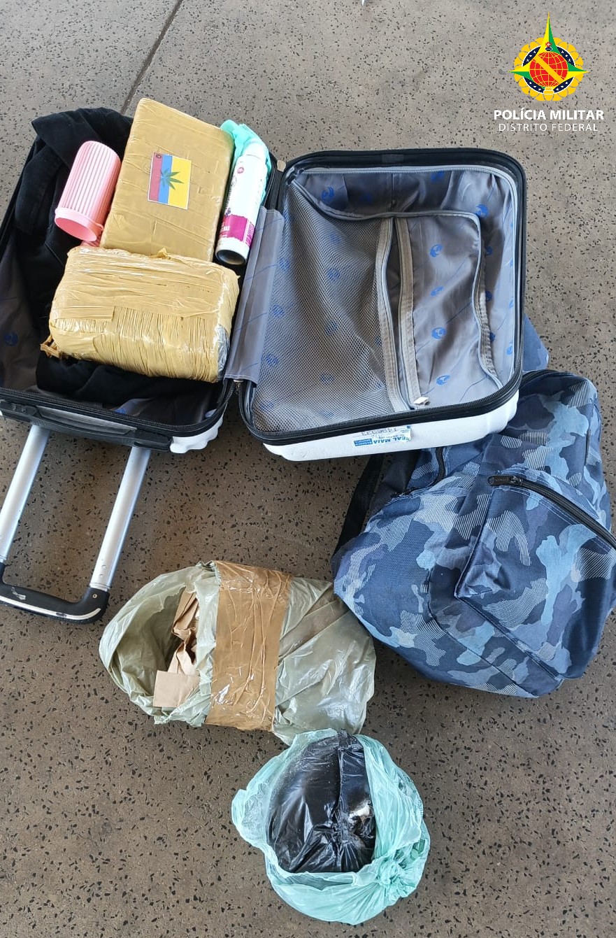 Adolescente é apreendida com drogas avaliadas em R$ 230 mil na Rodoviária de Brasília