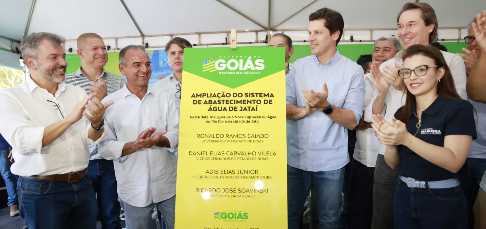 Daniel Vilela entrega ampliação do abastecimento de água e anuncia nova ETA em Jataí