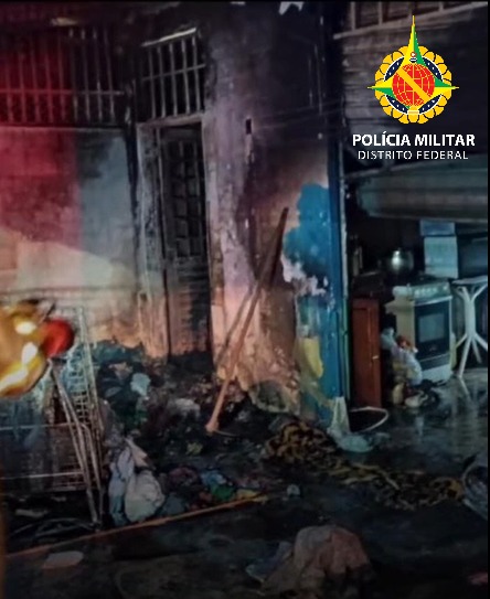 Homem é preso após incendiar casa com crianças dentro em Ceilândia