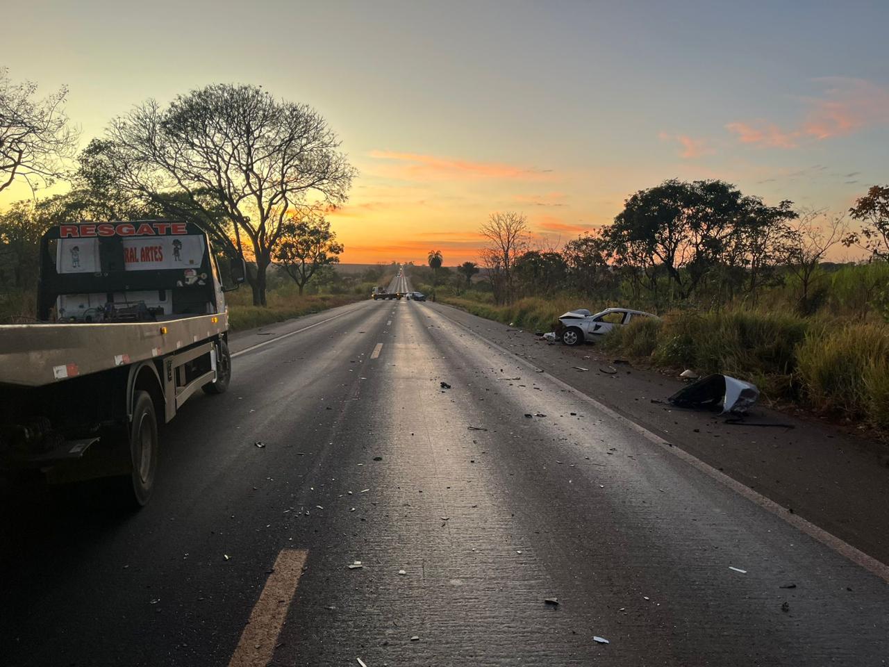 Quatro pessoas morreram nas rodovias federais que cortam Goiás no final de semana