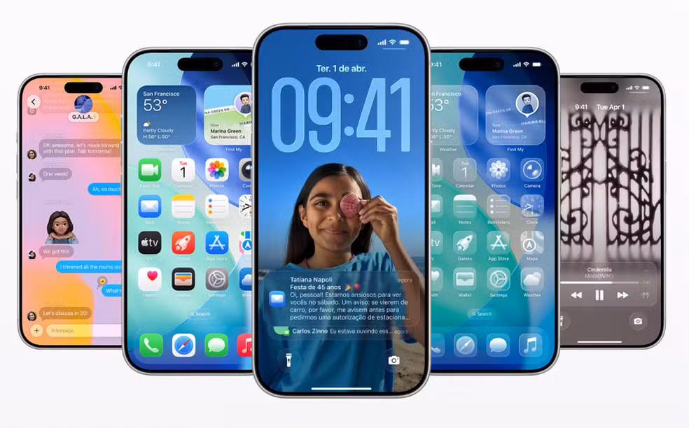 Apple libera iOS 26 com novo visual, IA e recursos inéditos para iPhone 11 ou acima