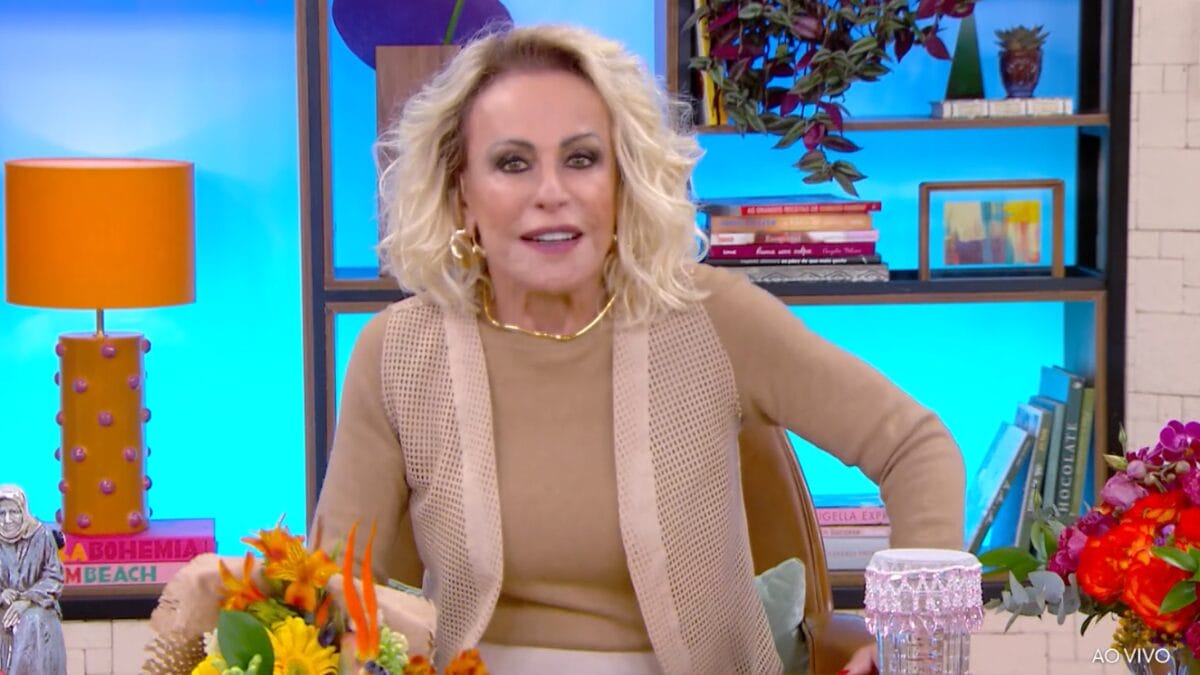 Ana Maria Braga abandona programa ao vivo após dor de barriga
