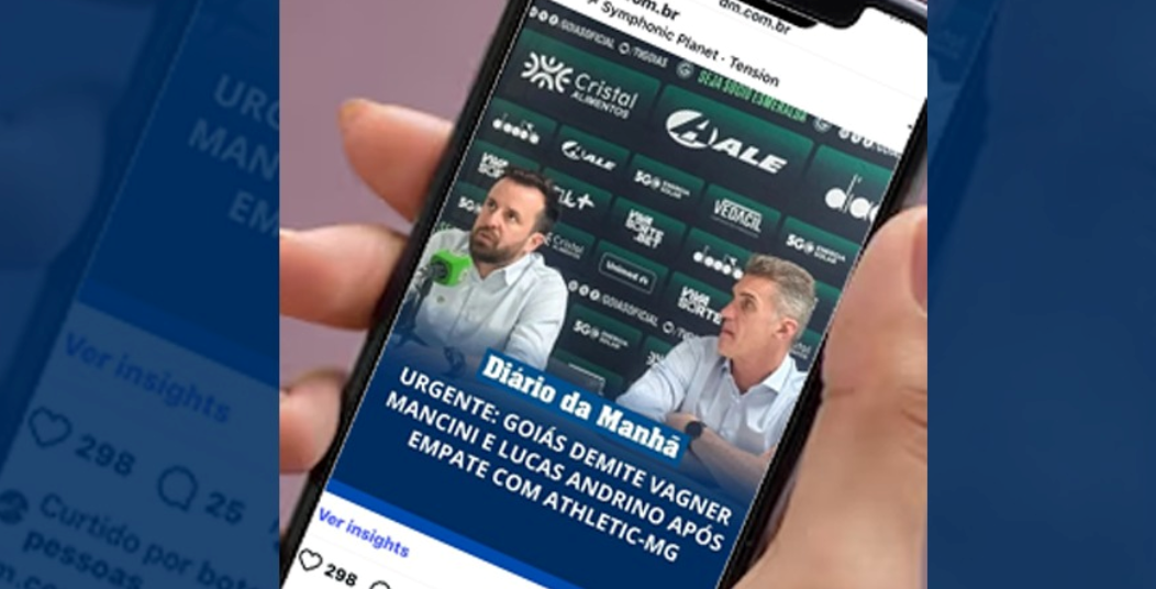 Goiás oficializa demissão de Mancini; DM e Rádio Bandeirantes anteciparam queda