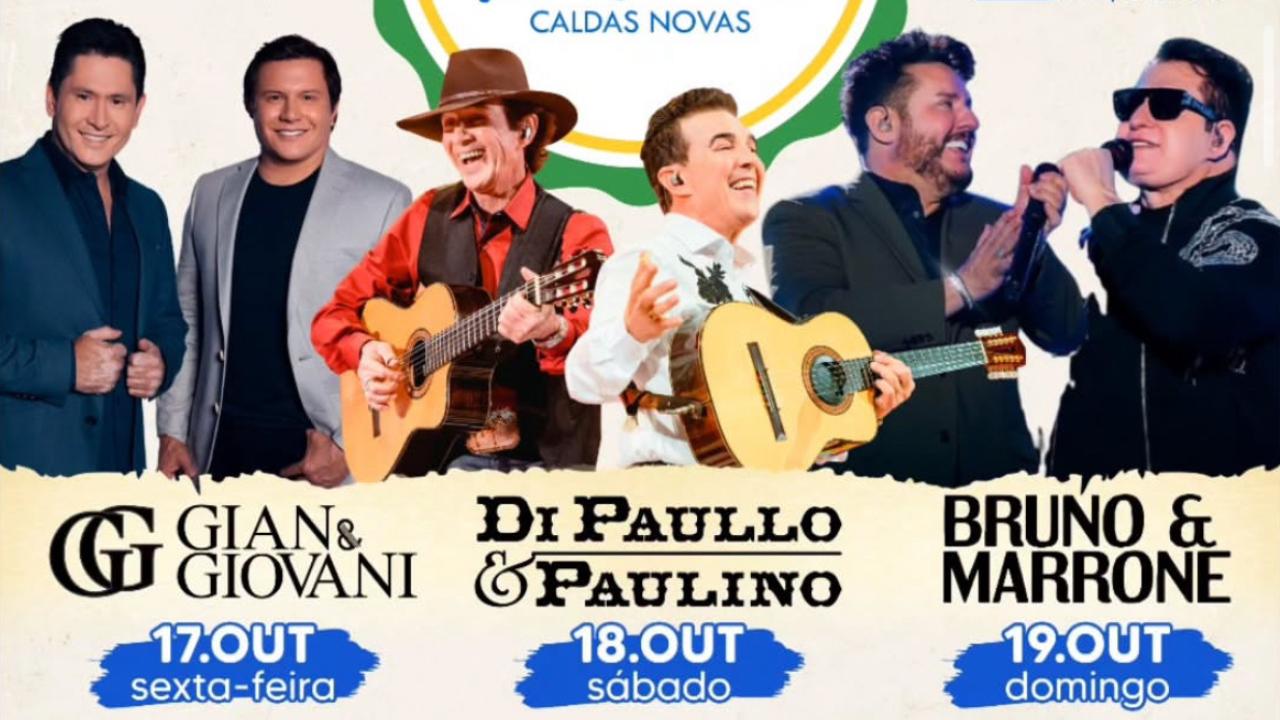 Caldas Novas comemora 114 anos com Festival Solidário da Música Sertaneja