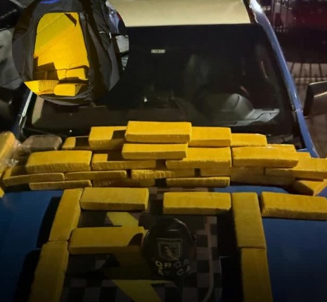 Dois homens foram presos com 32 quilos de maconha em estrada de Bela Vista de Goiás