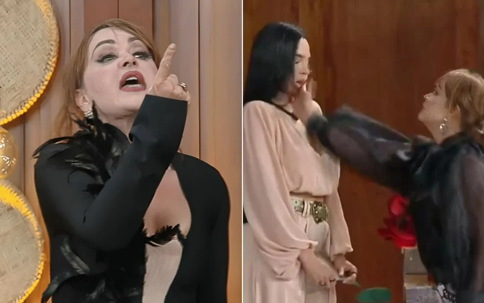 Gaby Spanic dá tapa no rosto de Tamires e é expulsa do reality A Fazenda