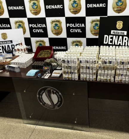 Operação flagra venda de drogas e anabolizantes em Goiânia
