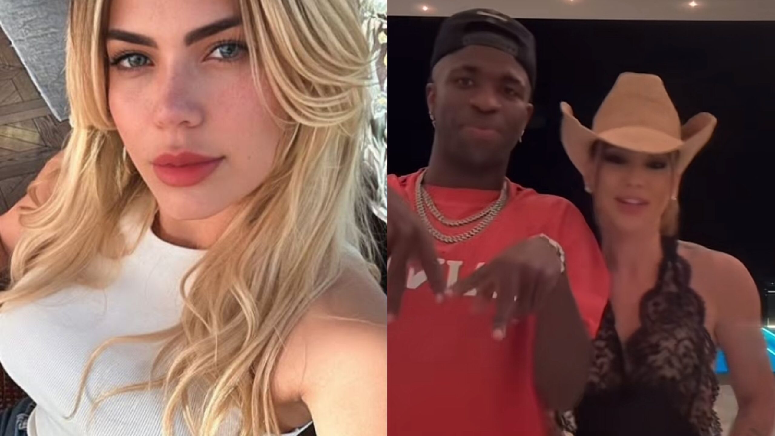 Modelo vaza mensagens íntimas com Vini Jr. logo após vídeo com Virgínia