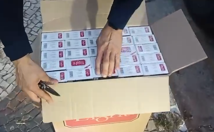 Doze mil maços de cigarros contrabandeados foram apreendidos na BR-153